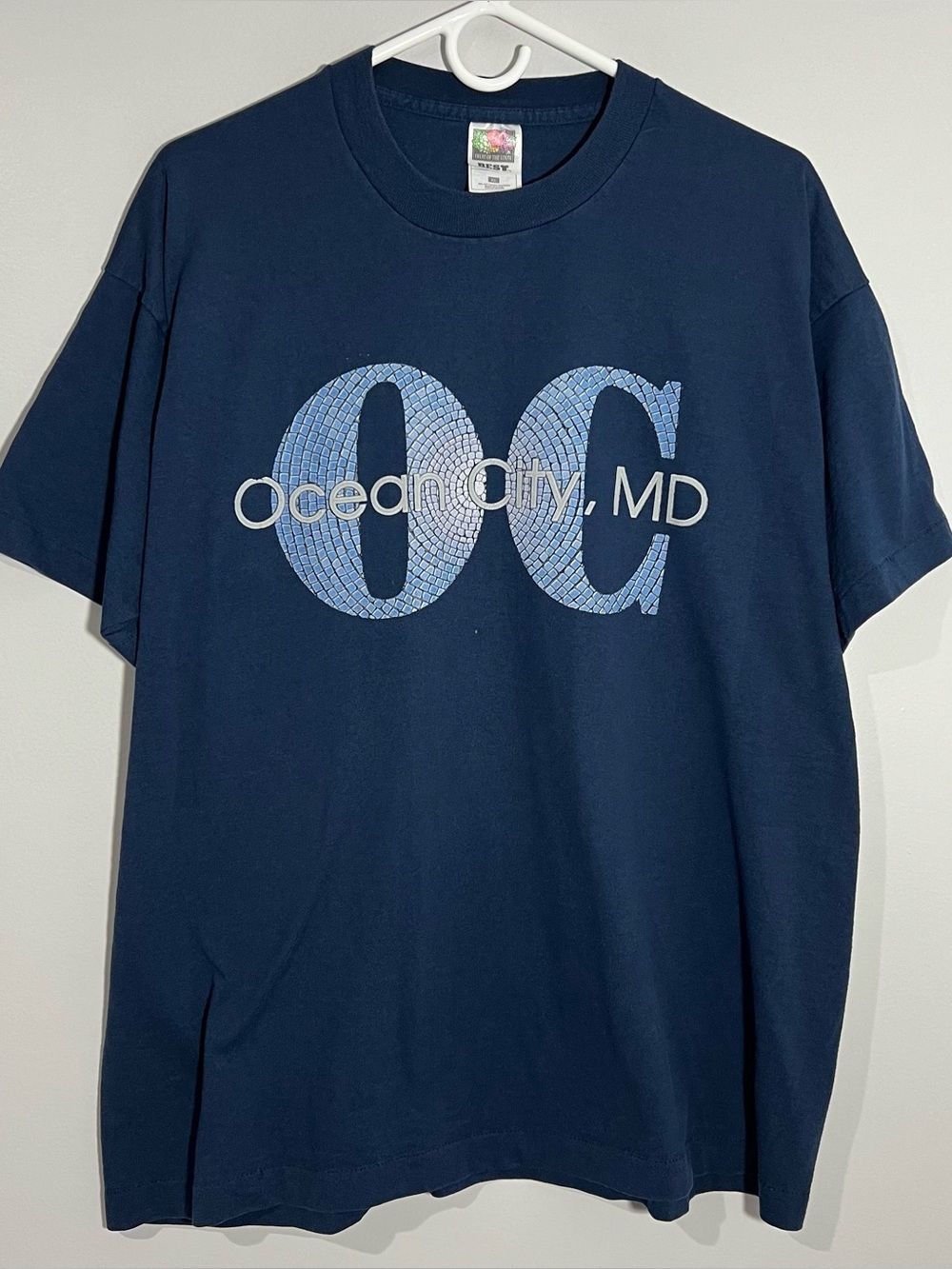 Vintage Ocean City Maryland Navy Blue Single Stitch T-Shirt Adult XL